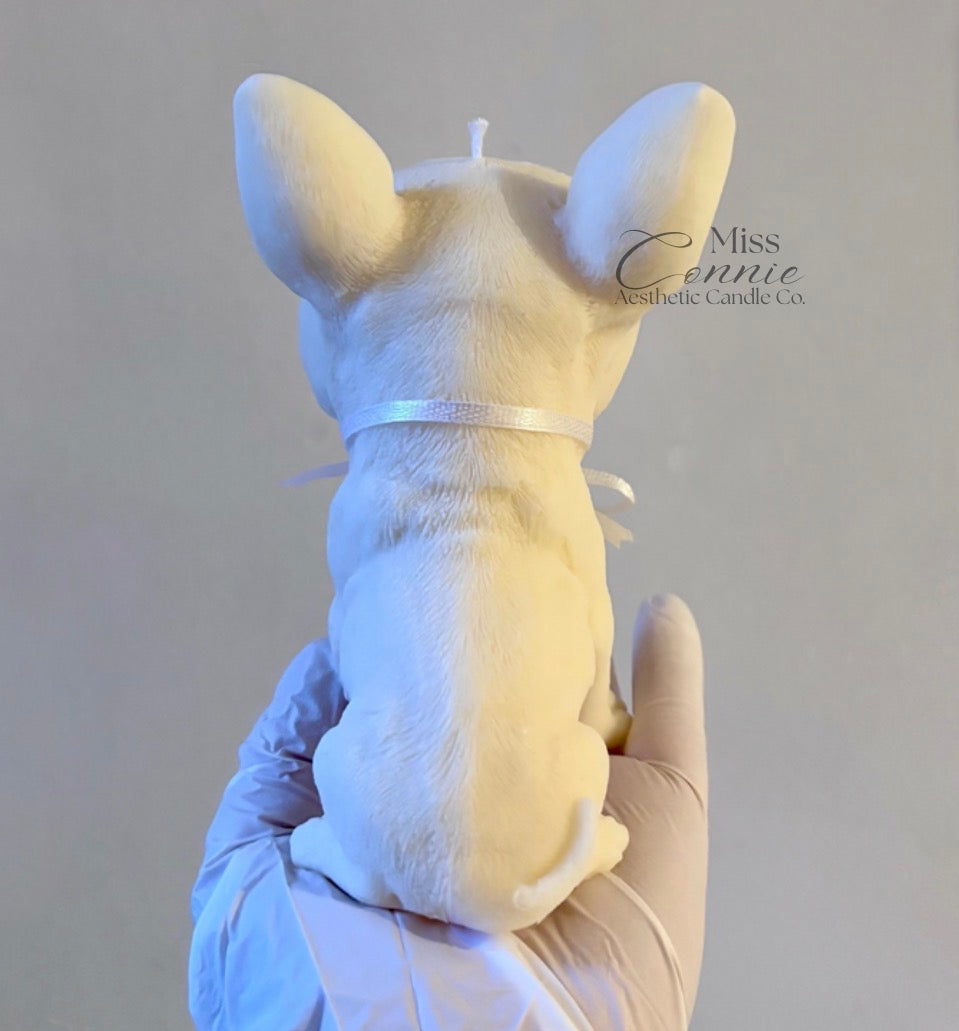 Bull Terrier Puppy Dog Candle