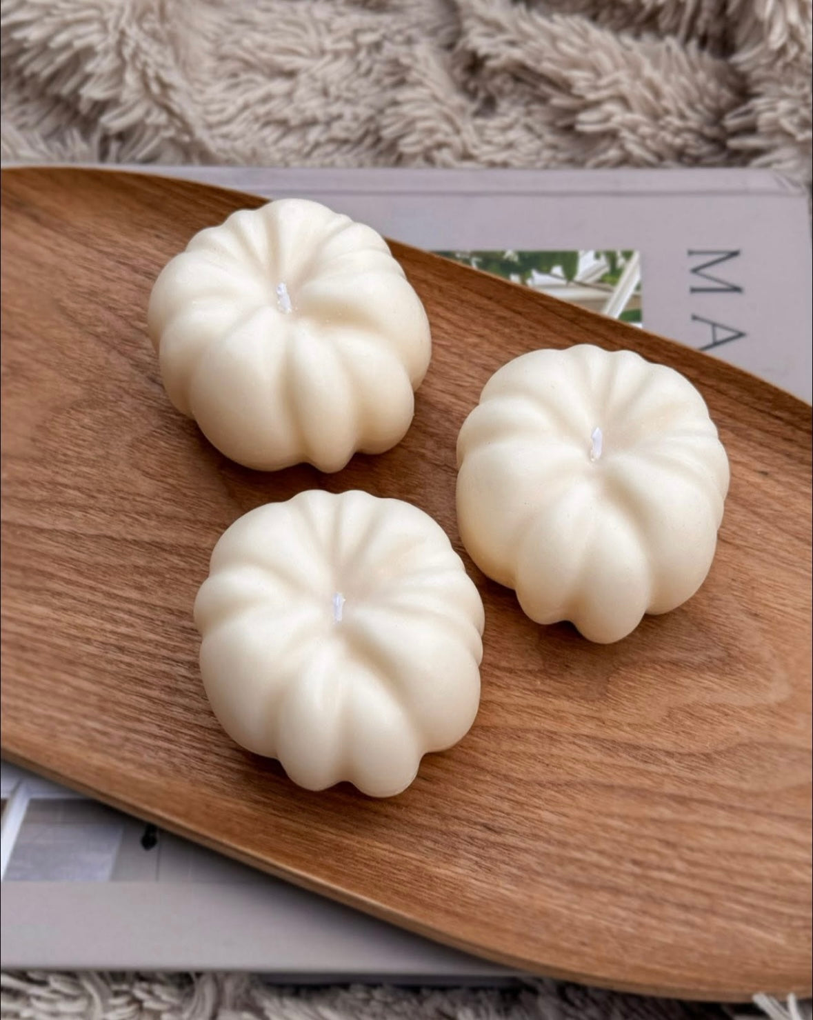 Pumpkin Shaped Candles