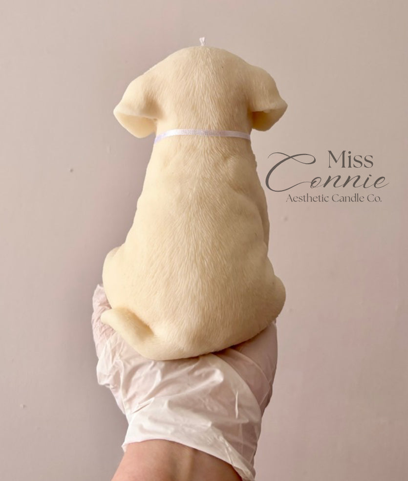 Labrador Puppy Dog Candle - Large