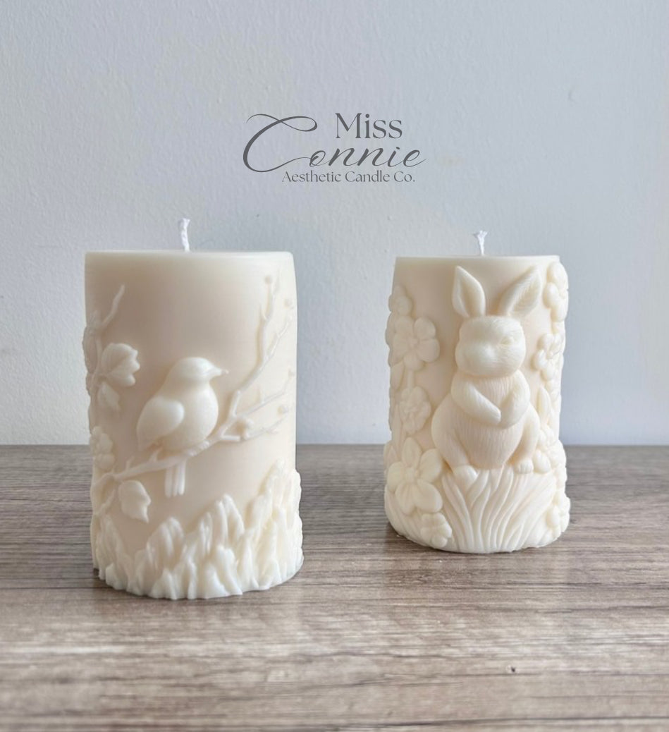 Spring Pillar Candles