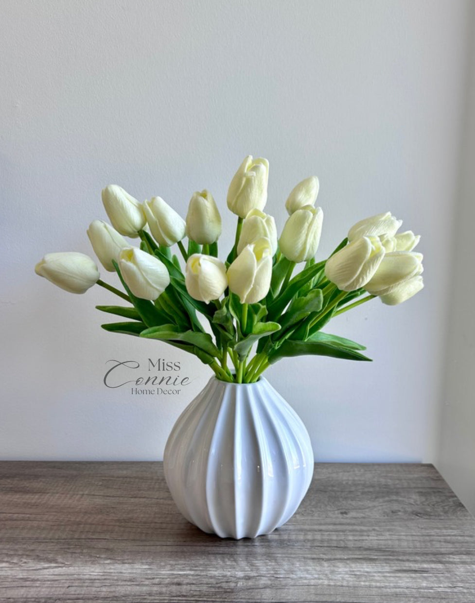 Faux Tulips - Ivory (25 Stems)
