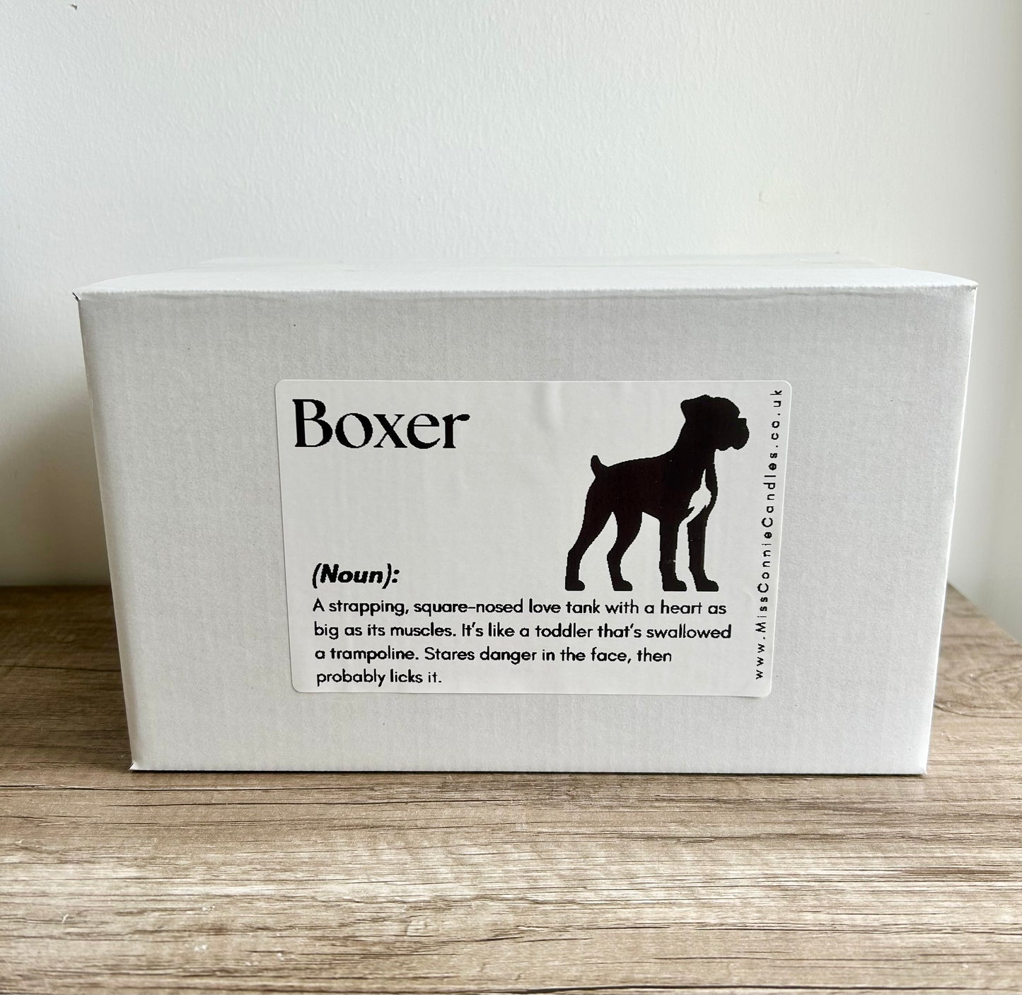 Boxer Puppy Dog Candle