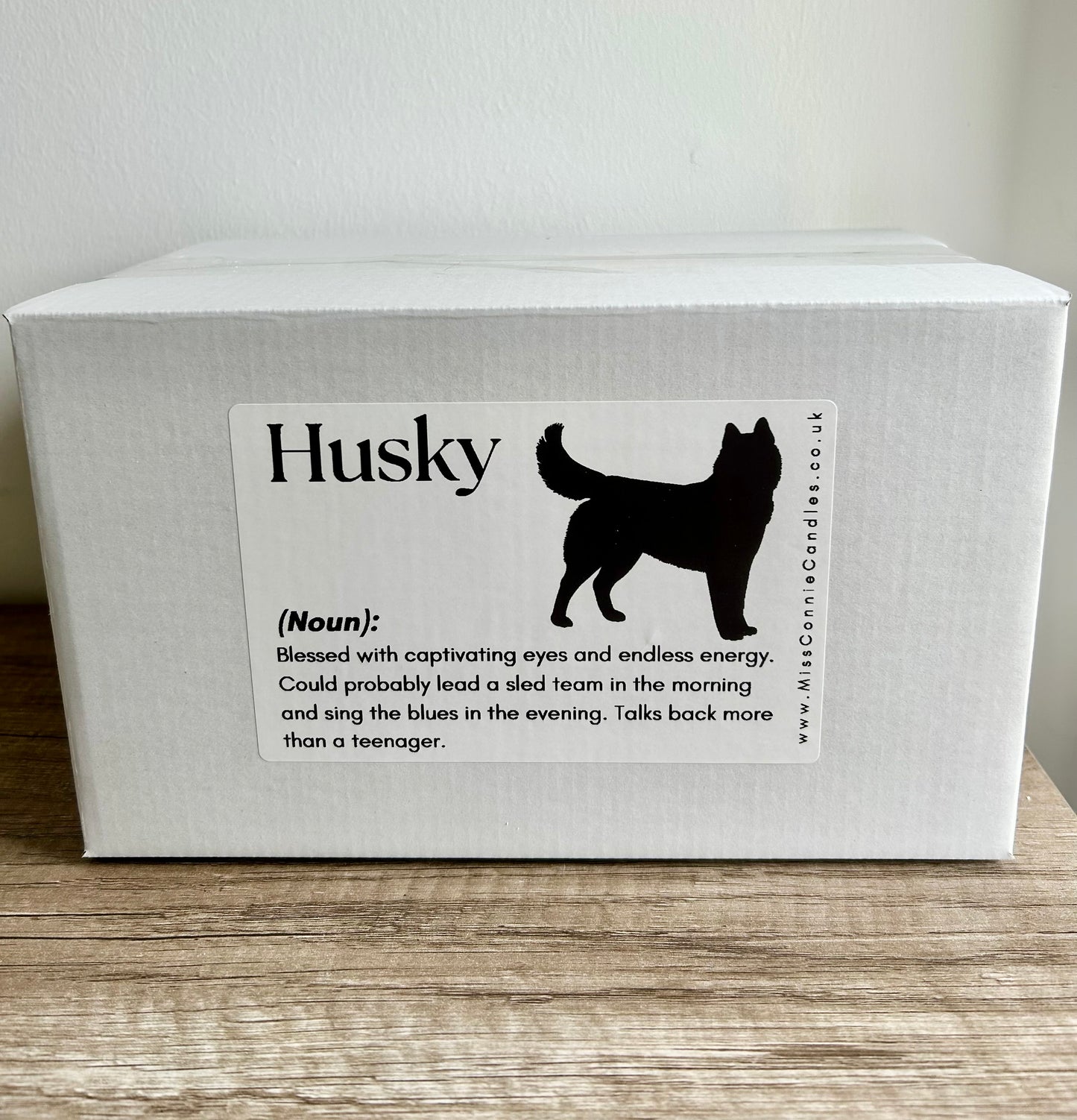 Husky Puppy Dog Candle