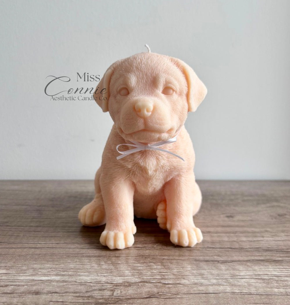 Rottweiler Puppy Dog Candle