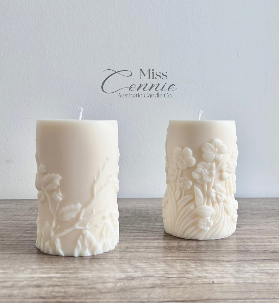 Spring Pillar Candles