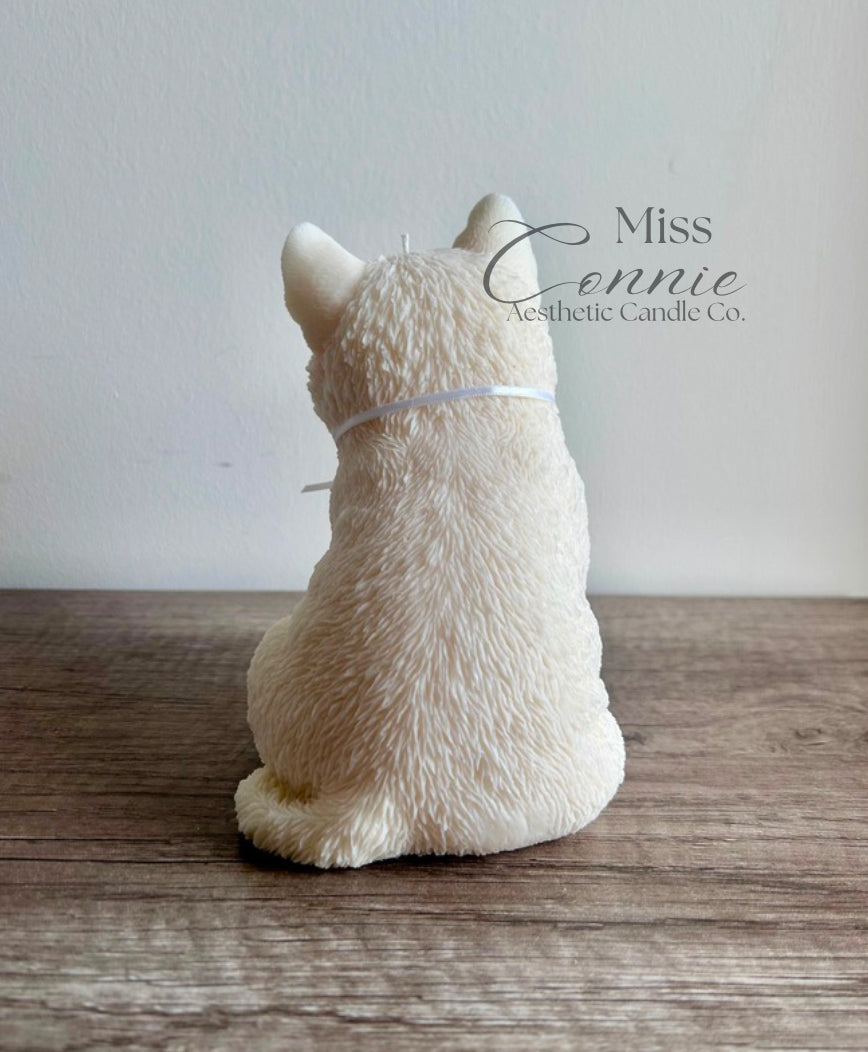 Husky Puppy Dog Candle