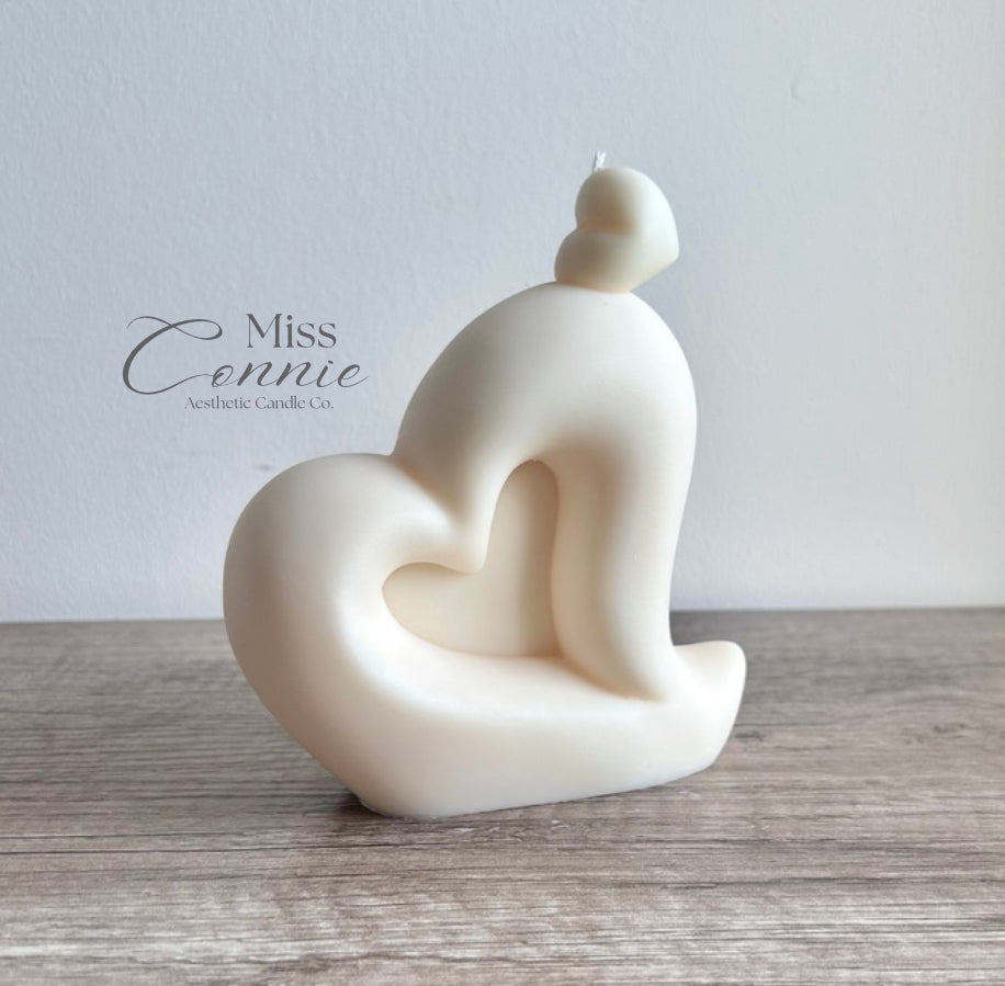 Large Heart Candle