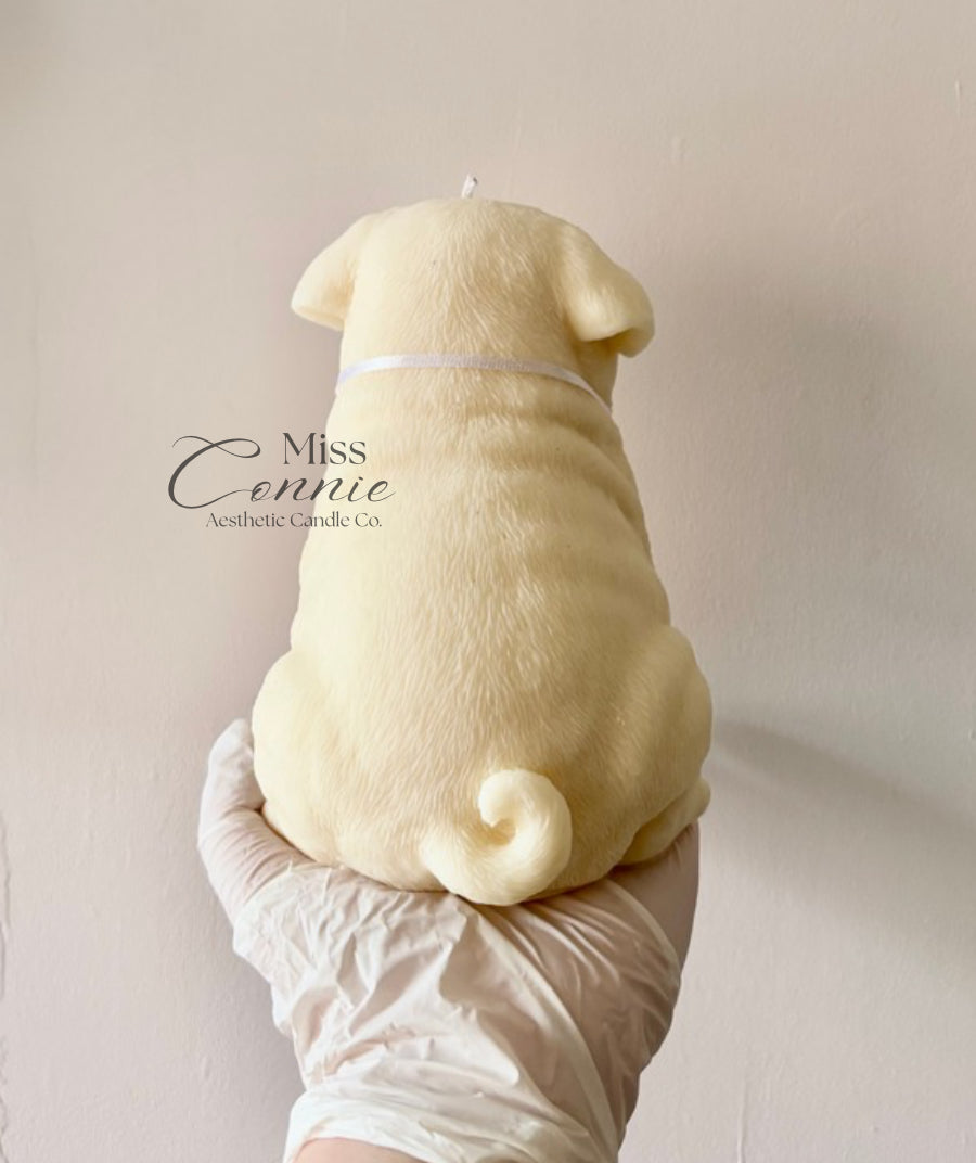 Pug Puppy Dog Candle