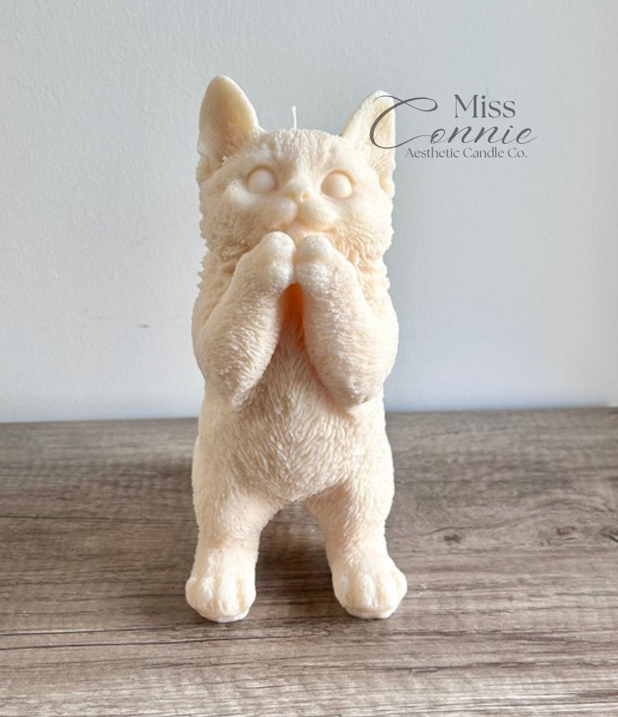 Standing Cat Candle