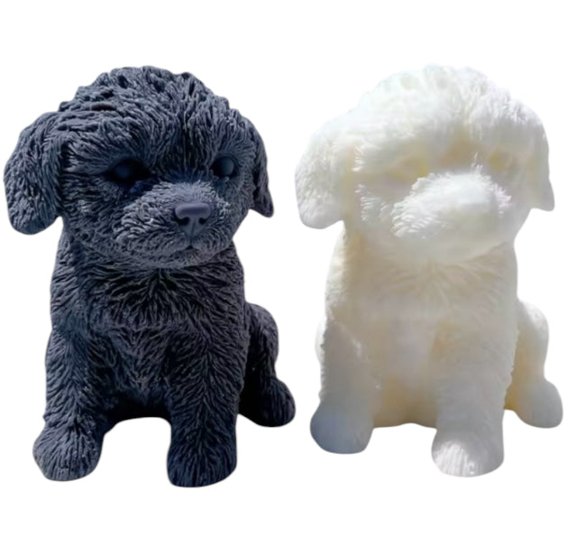 Labradoodle Puppy Dog Candle
