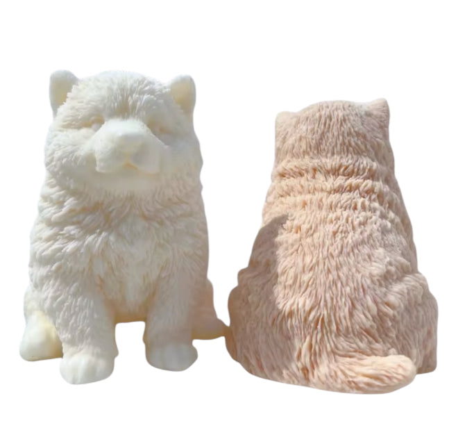 Malamute Puppy Dog Candle