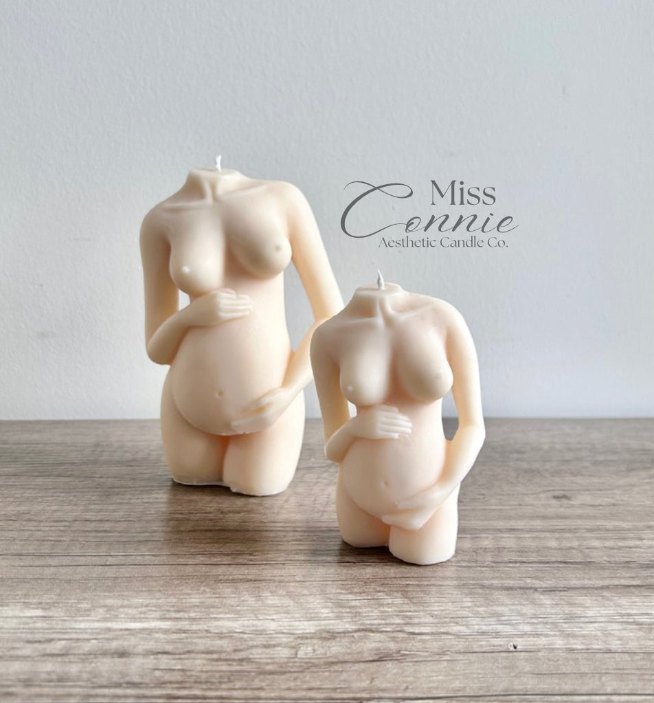 Cradling Bump Candle