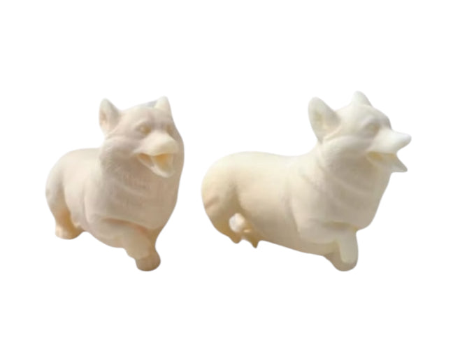 Welsh Corgi Puppy Dog Candle