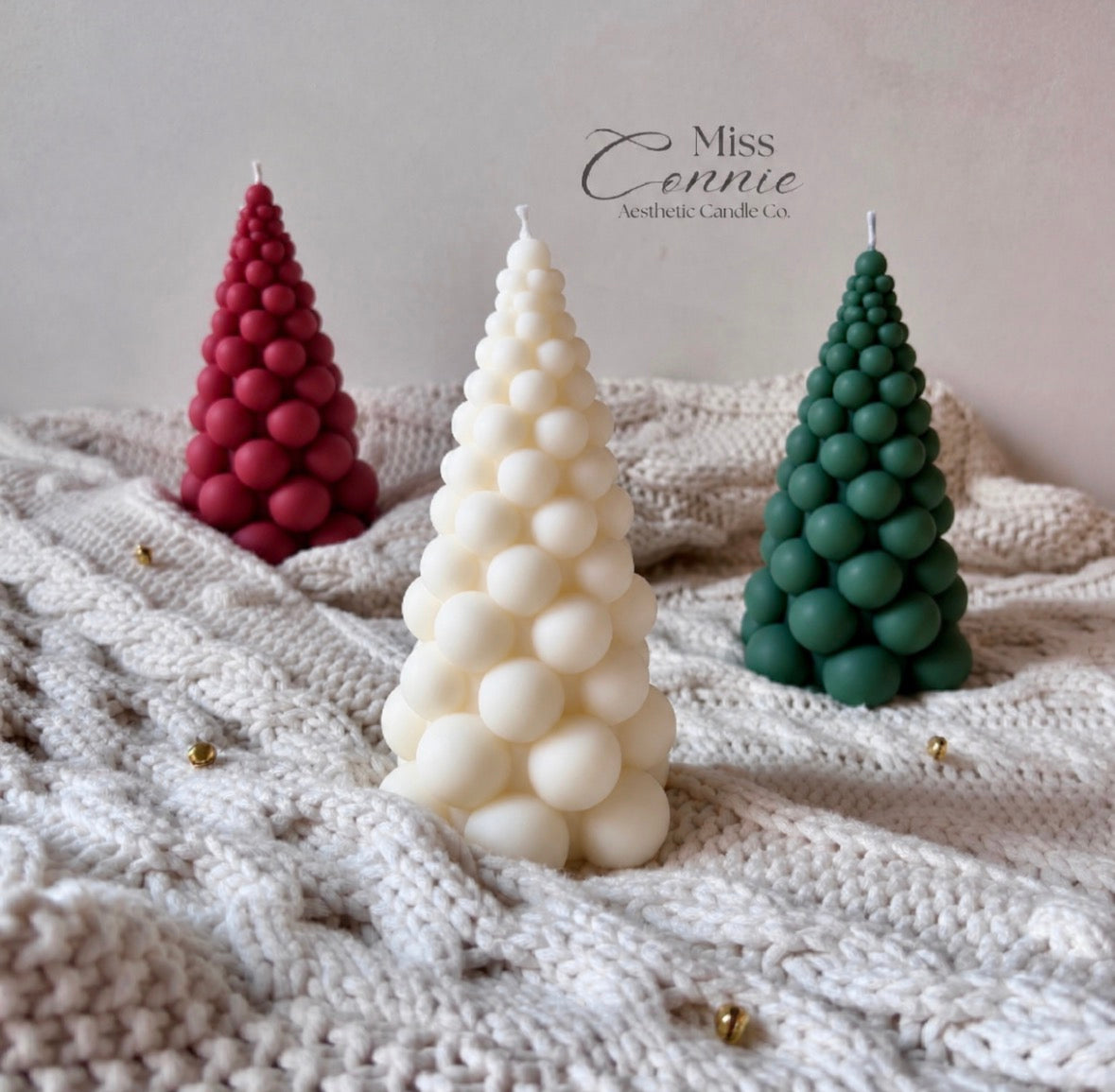 Bubble Christmas Tree Candle