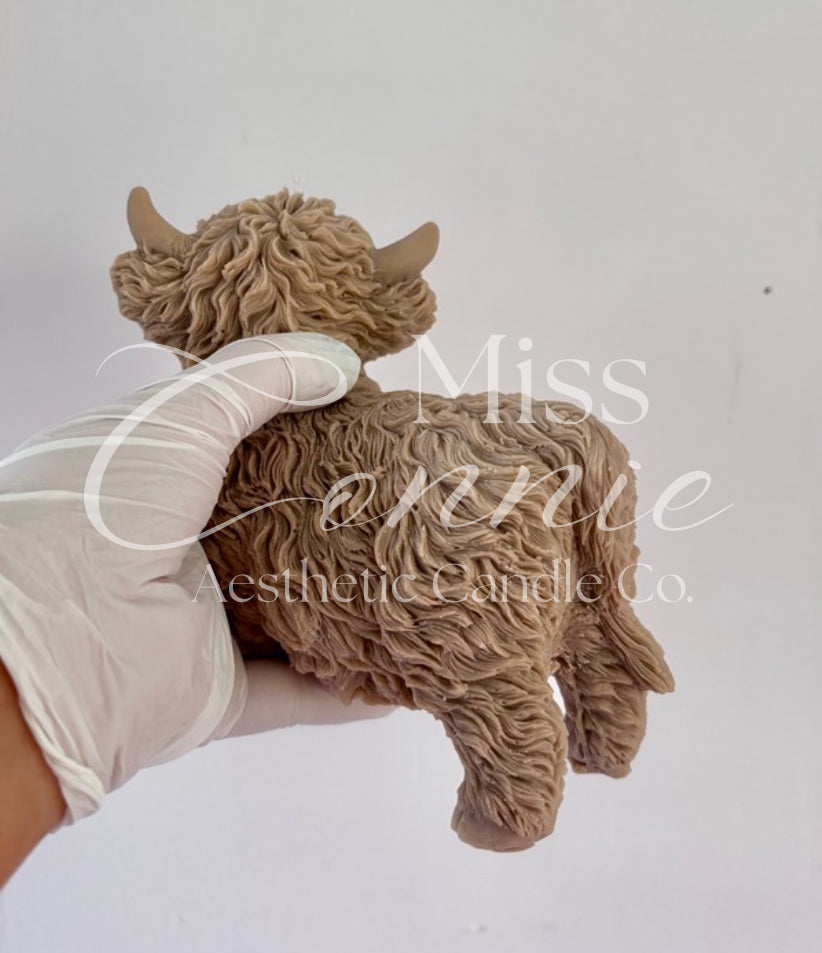Highland Cow Standing Candle - Large
