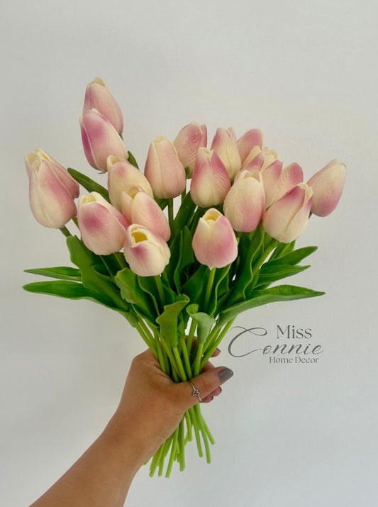 Faux Tulips - Blush (25 Stems)