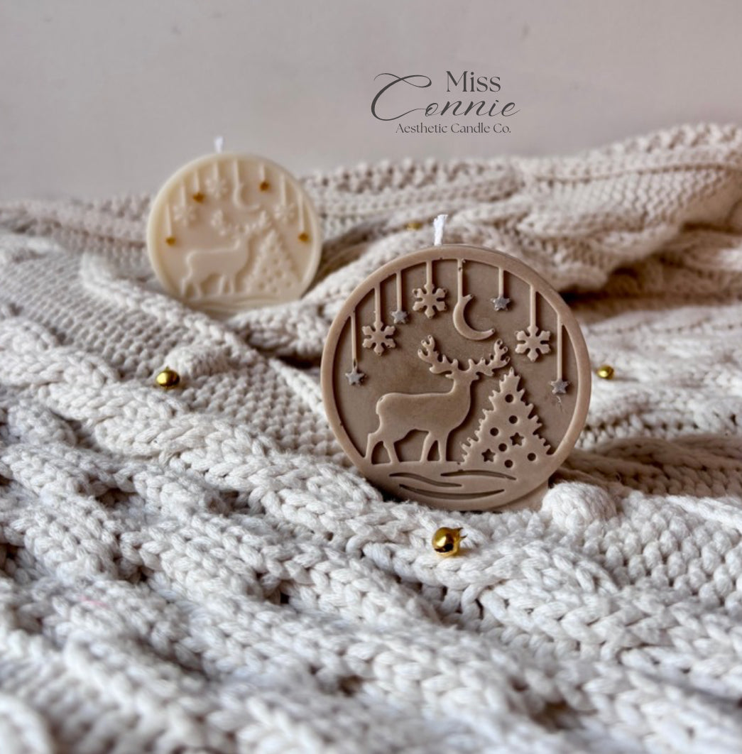 Stag Silhouette Candle