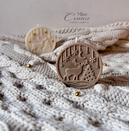 Stag Silhouette Candle