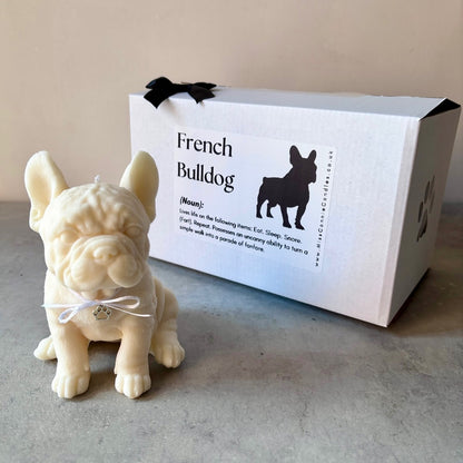French Bulldog Puppy Dog Candle