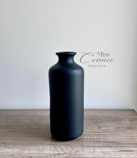 Milk Bottle Vase - Matt Black