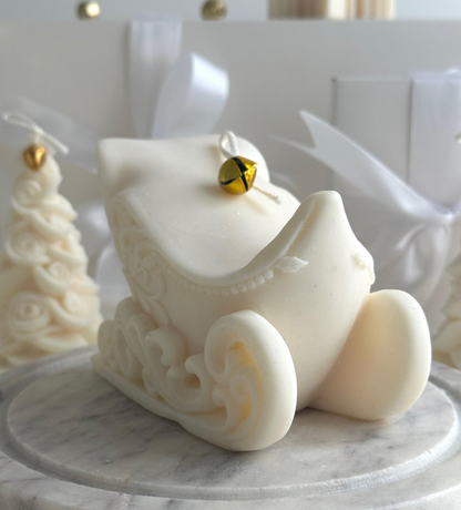 Large Sleigh Candle