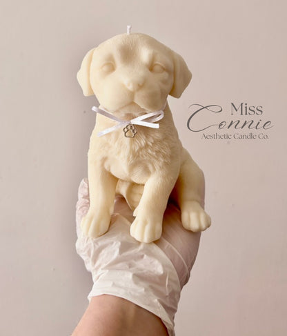 Labrador Puppy Dog Candle - Large
