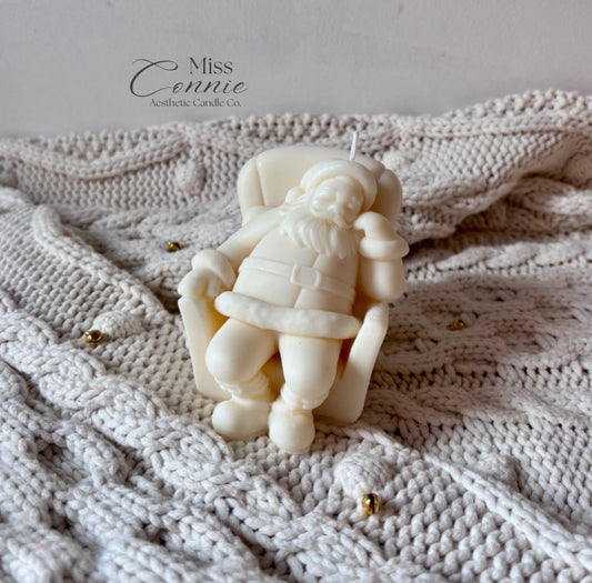 Sleeping Santa Candle