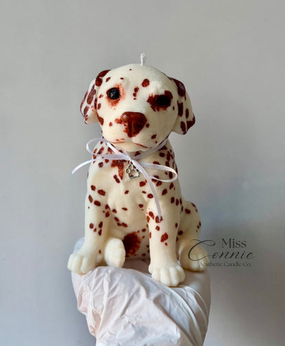 Dalmatian Puppy Dog Candle