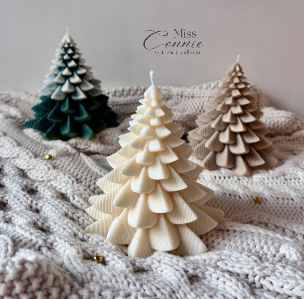 Large Christmas Tree Candle
