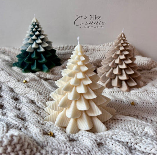 Large Christmas Tree Candle
