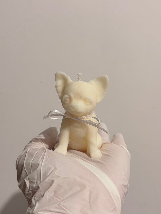 Chihuahua Puppy Dog Candle - Miniature Collection