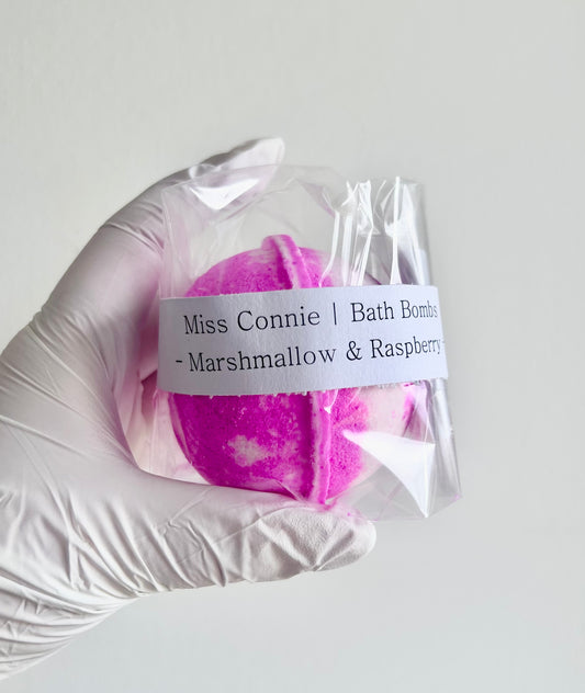 Marshmallow & Fresh Raspberry Jumbo Bath Bomb