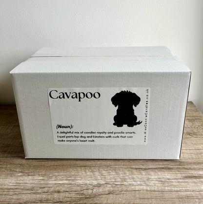 Cavapoo Puppy Dog Candle