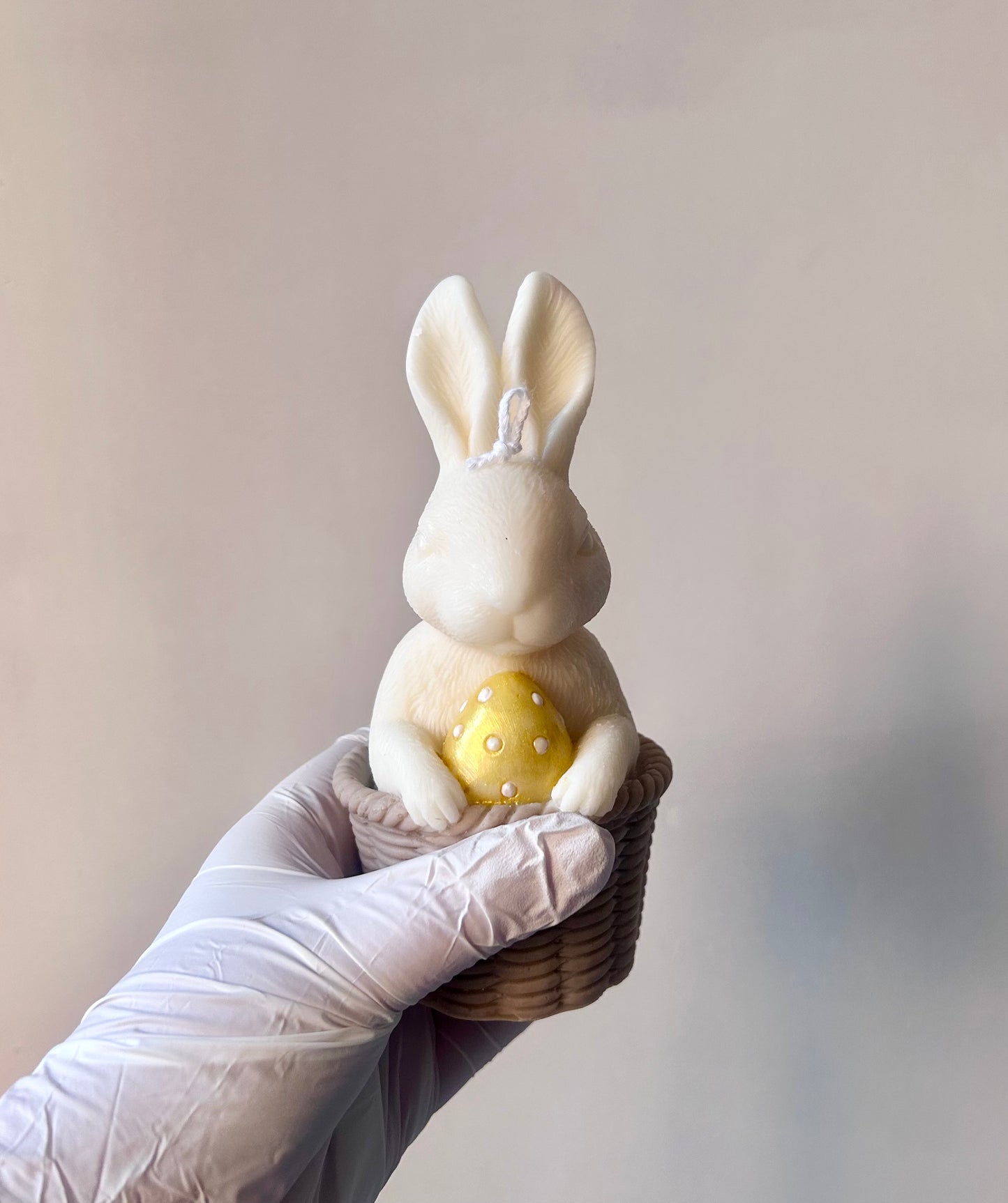 Easter Bunny in Basket Candle