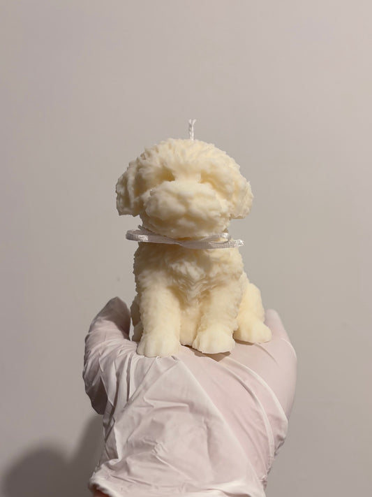 Cockapoo Puppy Dog Candle - Miniature Collection