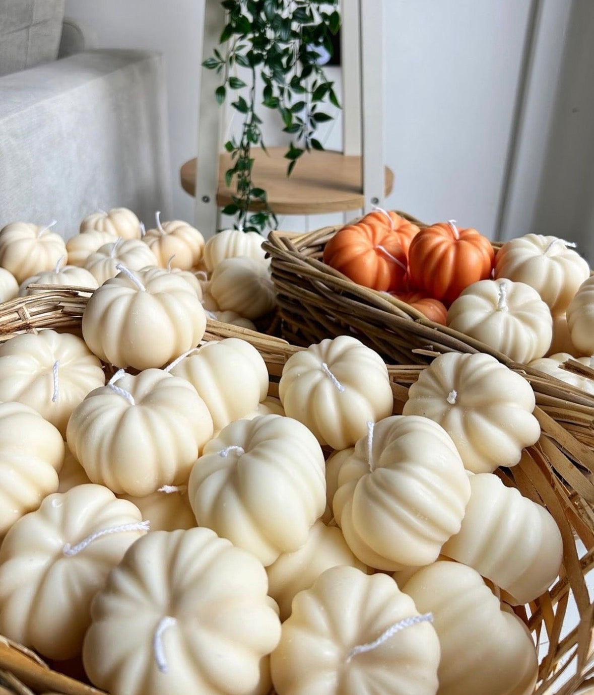 Pumpkin Shaped Candles