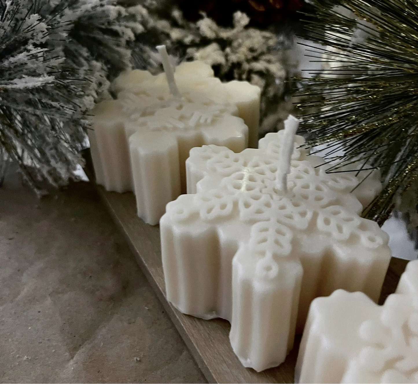 Snowflake Candle