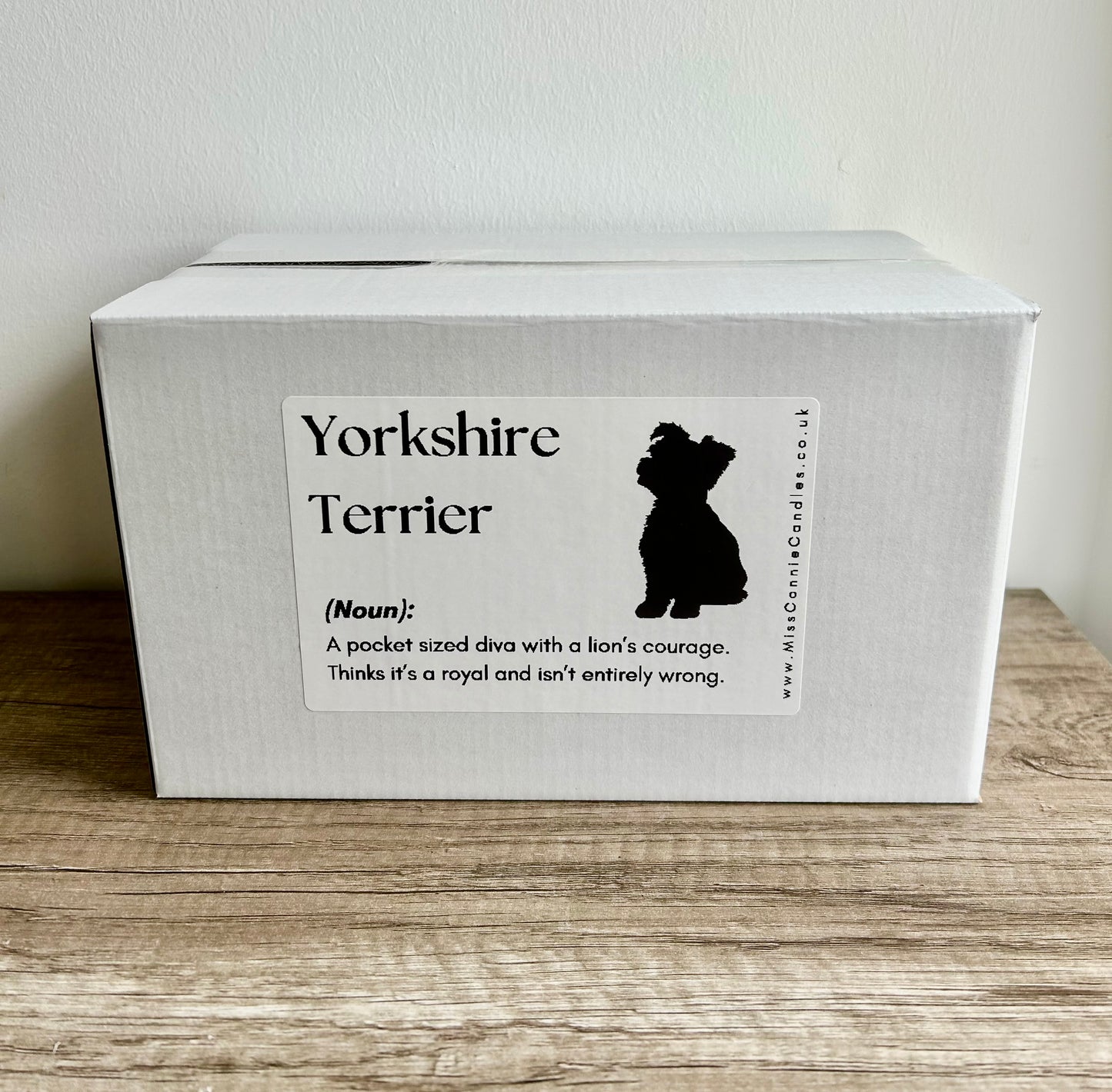 Yorkshire Terrier Puppy Dog Candle