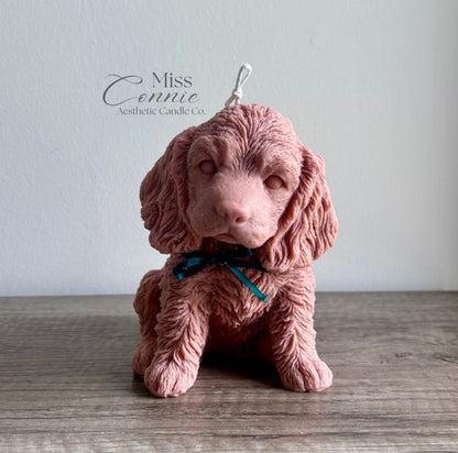 Cocker Spaniel Puppy Dog Candle