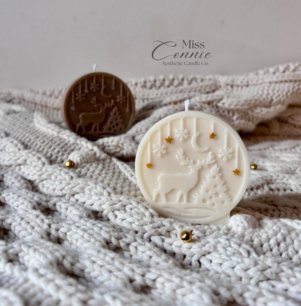 Stag Silhouette Candle