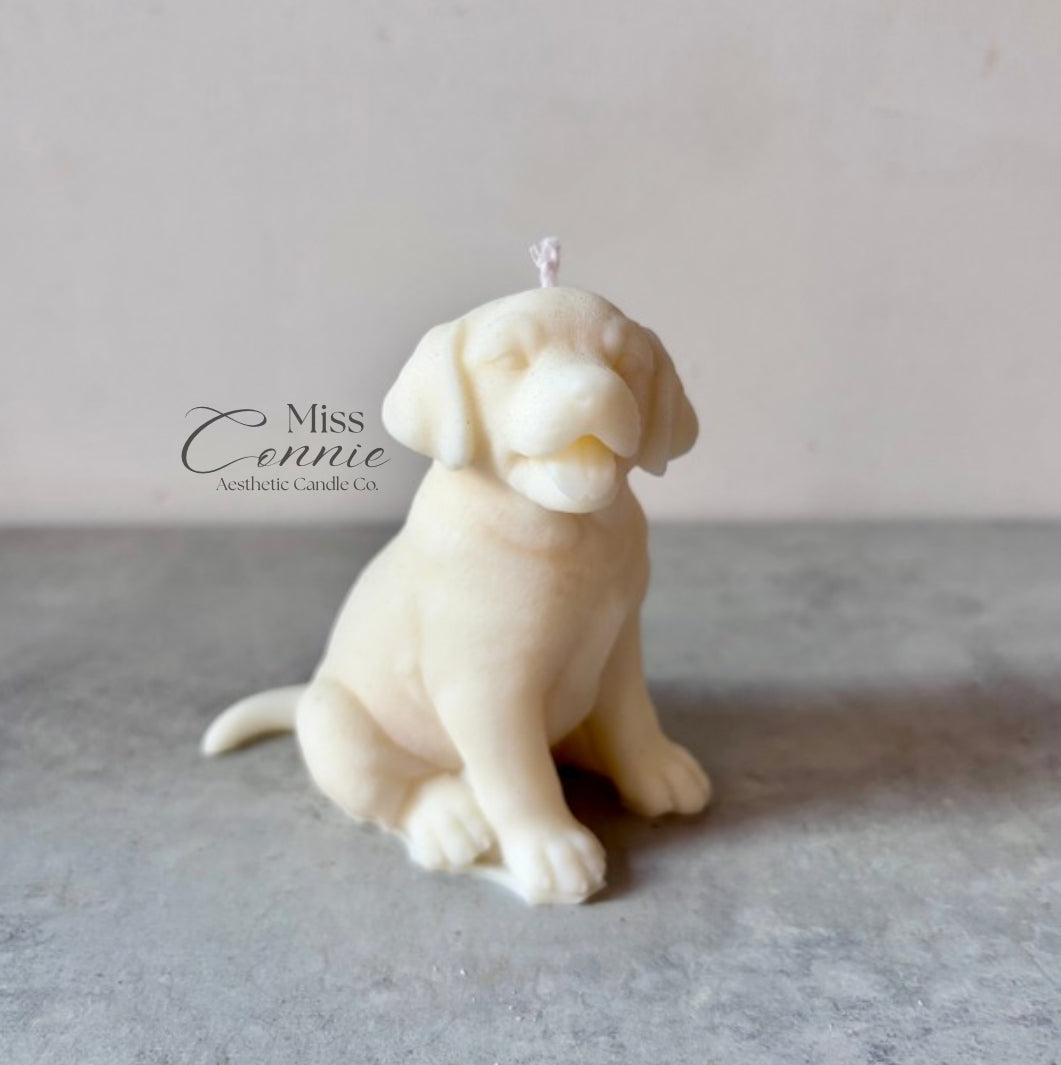 Labrador Puppy Dog Candle - Miniature Collection