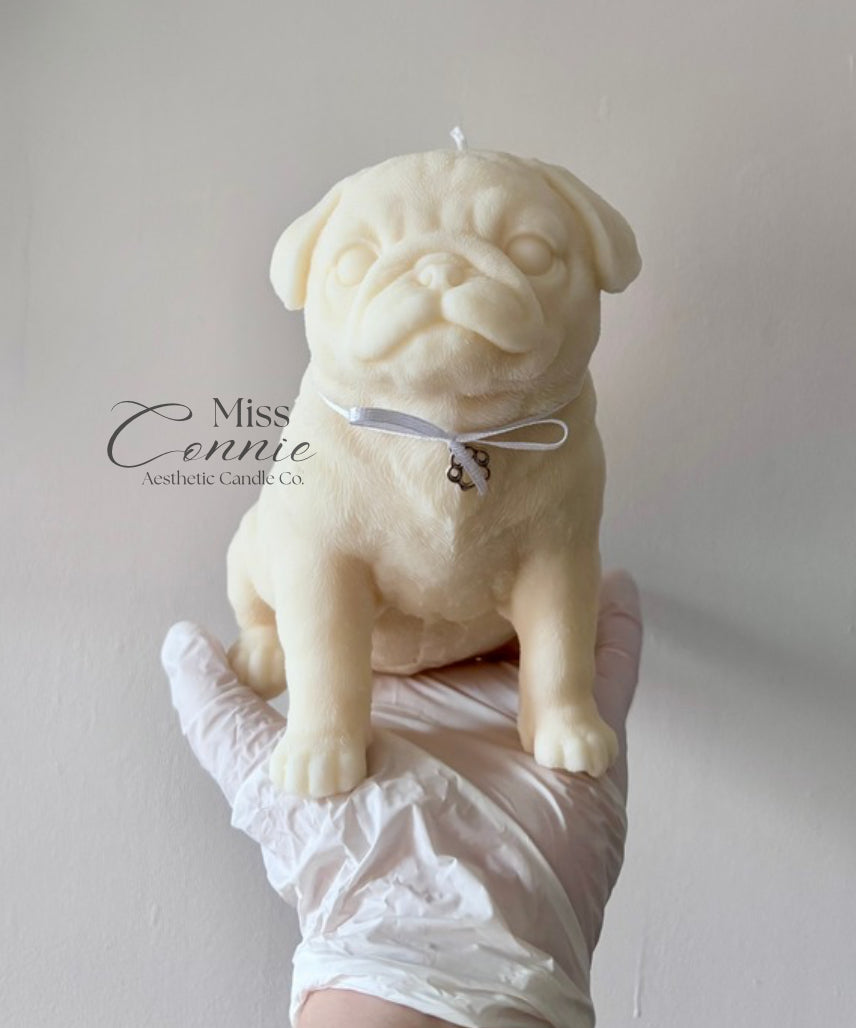 Pug Puppy Dog Candle