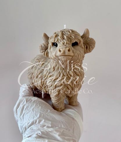 Highland Cow Standing Candle - Small