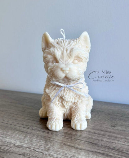 Yorkshire Terrier Puppy Dog Candle