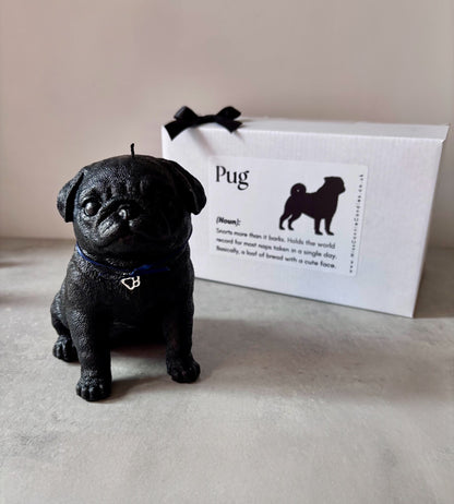 Pug Puppy Dog Candle