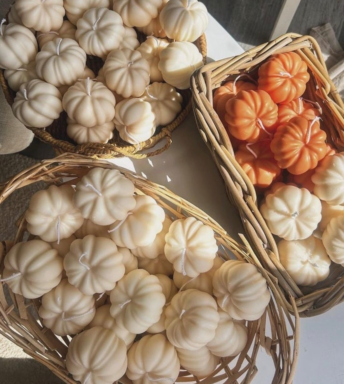 Pumpkin Shaped Candles