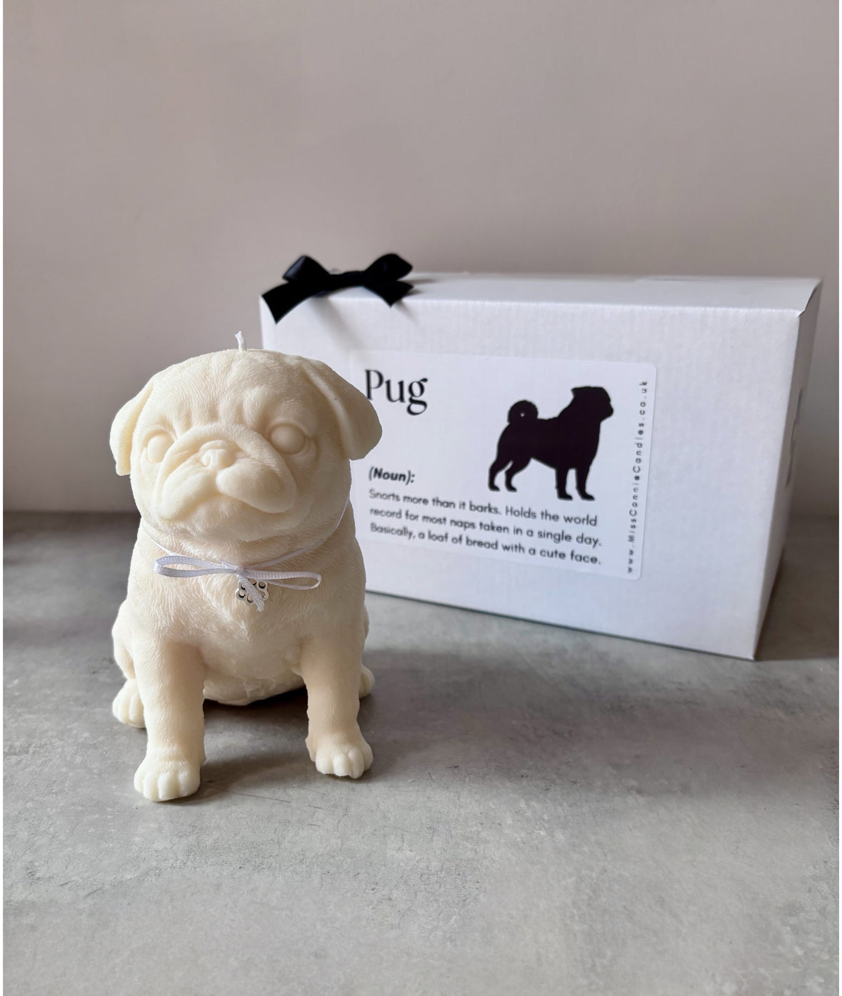 Pug Puppy Dog Candle