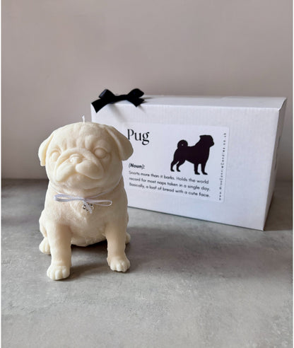 Pug Puppy Dog Candle