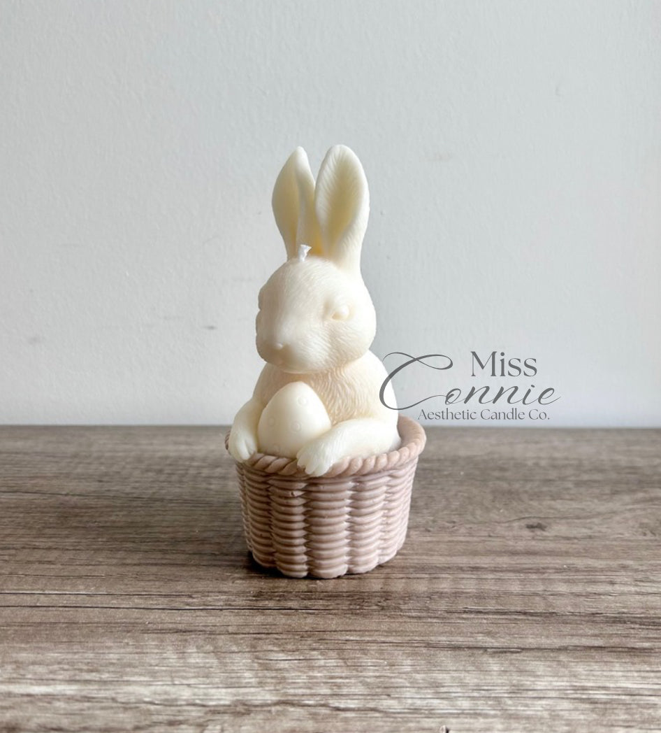 Easter Bunny in Basket Candle