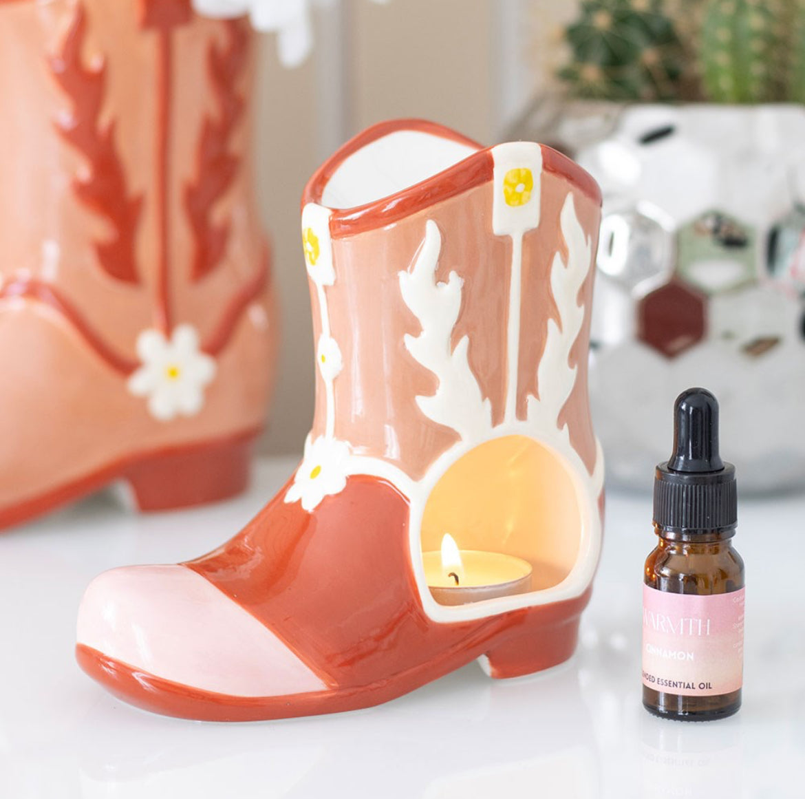 Cowboy Boot Wax Burner